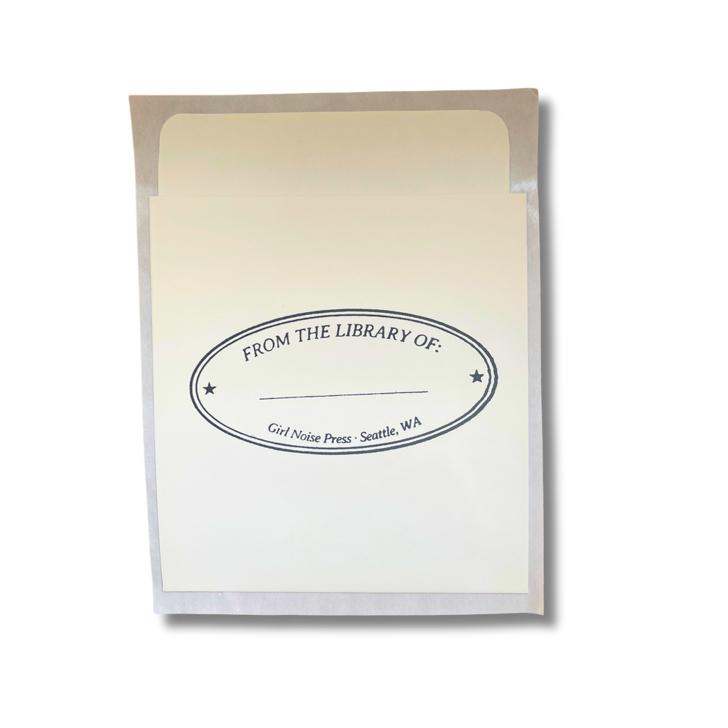 Personal Library Book Pocket - Set of 5