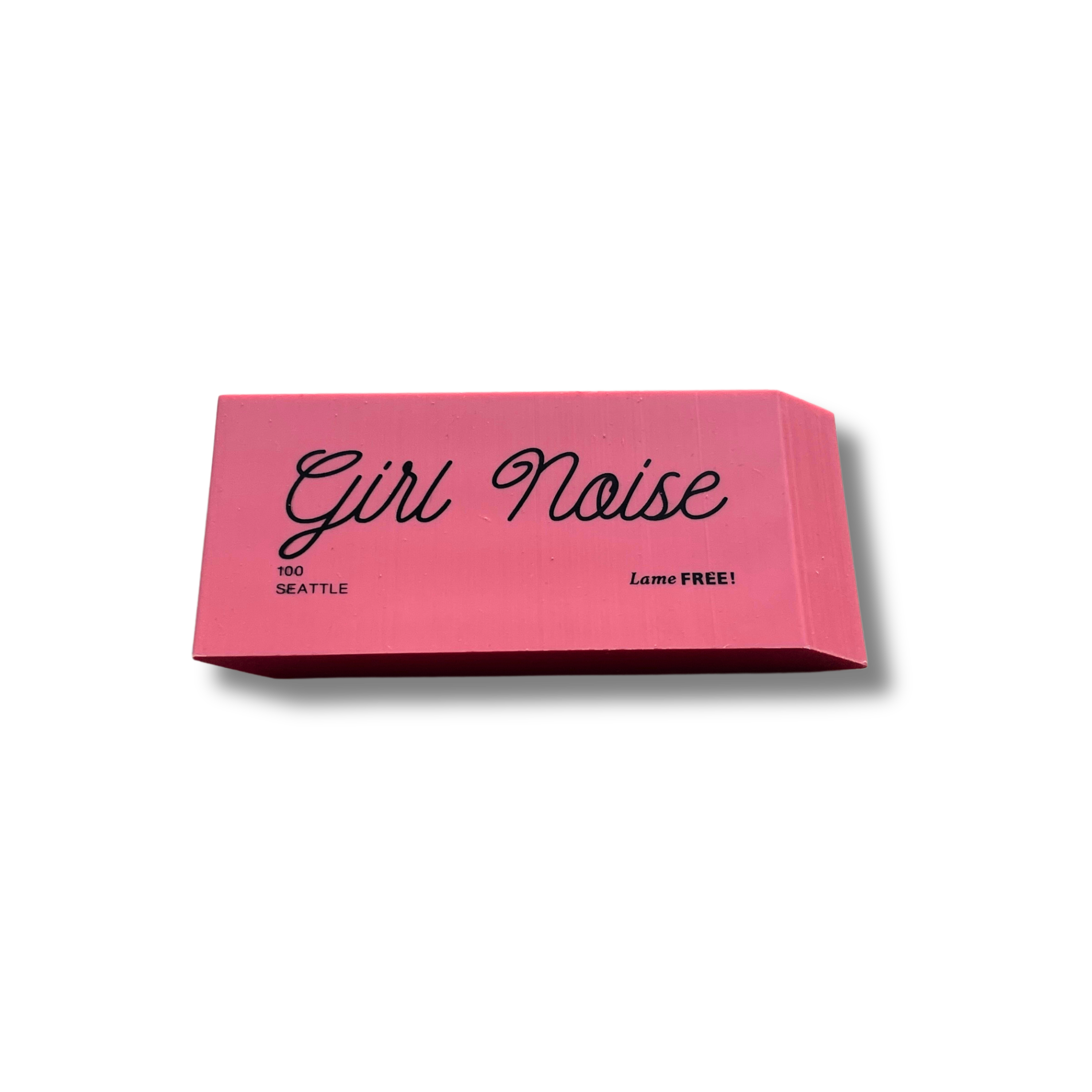 Girl Noise Pink Eraser