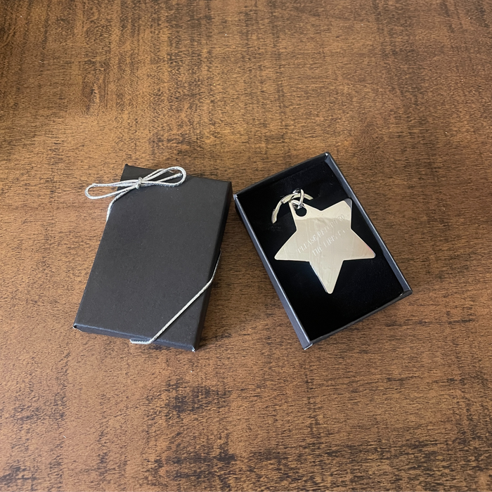 Please Return to the Library Star Keychain