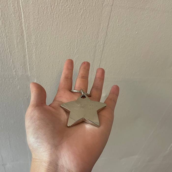 Please Return to the Library Star Keychain