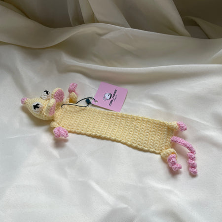 Squished Rat Crochet Bookmark image 1